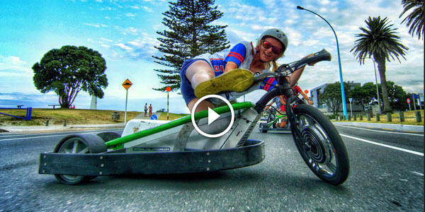 Drift Session Motorized Drift Trike and Blokart in 4k