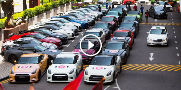 Singapore 41 Nissan GTR Gathers CNY 2015