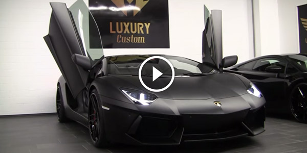 Mean Lamborghini Aventador with sport Exhaust System Start & Rev