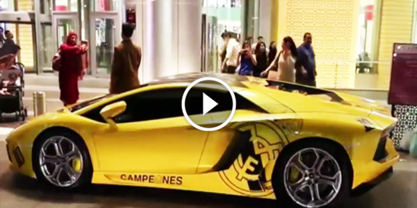 Real Madrid Lamborghini Another ECCENTRIC Royal Dubai Lambo! Look At The 2015 Real Madrid Version of Lamborghini!