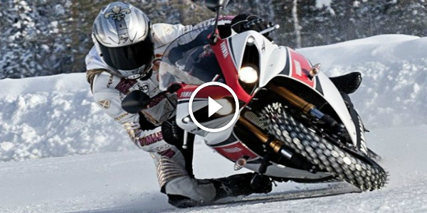 2 Yamahas, EVO 9 And Porsche GT3 RS Do EXTREME Ice Skating IN LAPLAND! 160 MPH! -13 °F 2!