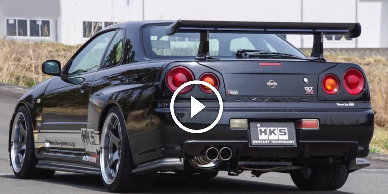 Awesome Nissan Skyline GTR BNR34! Its HKS 2STAGE EXHAUST System Brings Music To Your Ears!!