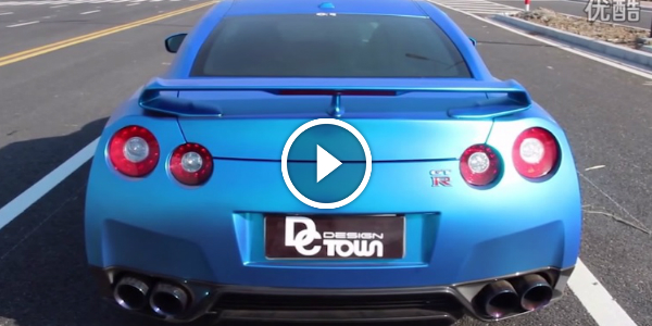 Blue NISSAN GT-R R35 Creates Amazing Sound! Check Out Its Armytrix Performance Valvetronic EXHAUST! 4