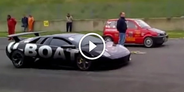 Fiat 500 VS Lamborghini Drag Race Fiat 500 vs. Lamborghini Murcielago! We Have Another Surprise From A SLEEPER! MUST SEE!!
