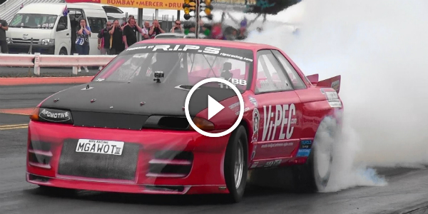 FLYING SKYLINE ON 10.5 TIRES AT V4 Engine & ROTARY! Ready For Some SMOKEY DRAG RACES!!