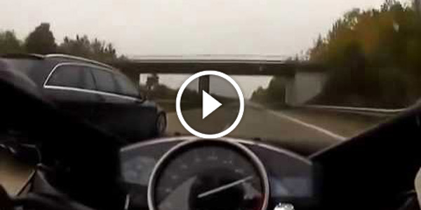 Fast Biker Vs Mercedes