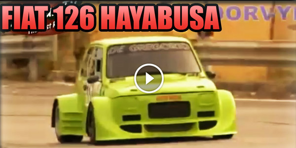 Fiat 126 mit HAYABUSA ENGINE extrem schnell