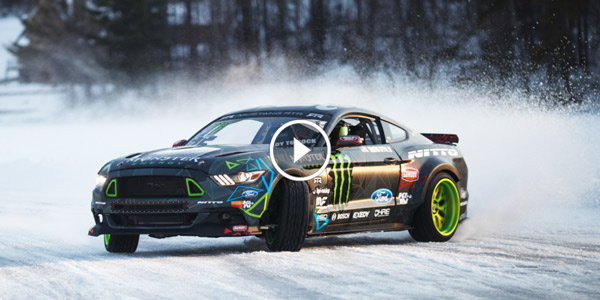 Vaughn Gittin Jr. Shows off his 2015 Livery on a 2015 FORD MUSTANG RTR