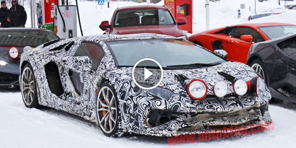 2016 Lamborghini Aventador SV Roadster Pre release test car