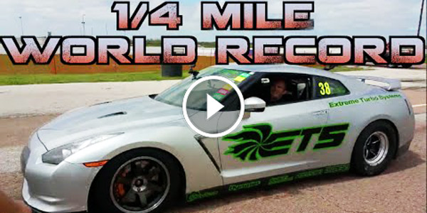 INSANE ETS GTR 7.49 189mph GTR Quarter Mile World Record Tx2k15