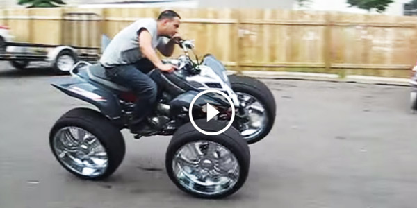 naoufel soussi 2 wheeling on 22 inch rims