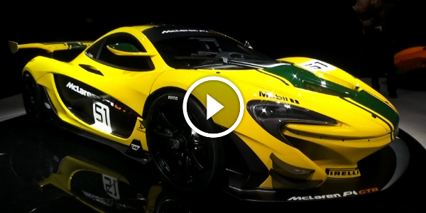 Another POWERFUL RACE CAR @ Geneva Motor Show! Check Out The MCLAREN P1 GTR! 3 VIDEOS!! 2 !