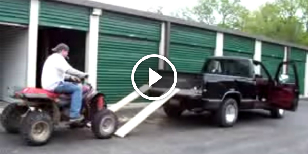 How NOT to LOAD A QUAD In A TRUCK!!! VERY FUNNY VIDEO!!! 1P
