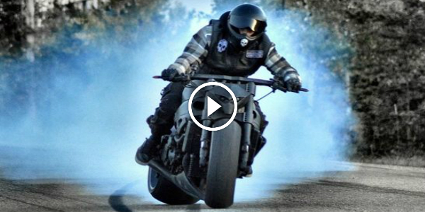 M.A.D. KUUSAA Did It Again!!! BURNING TIRES To MARK The ASPHALT! CRAZY BIKE STREET DRIFTING! 21