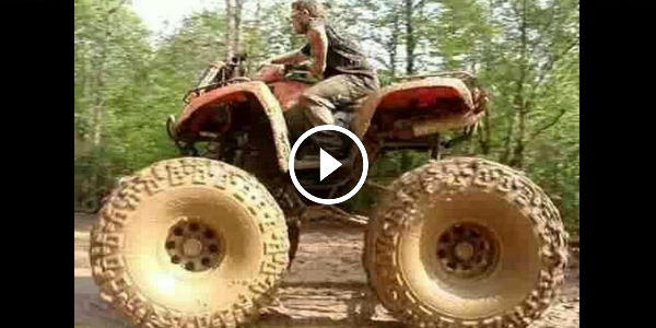 REDNECK POWER!!! See This 4 Wheeler OFF Road Playing In The MUD!!! Does He Need A More POWERFUL ENGINE !413