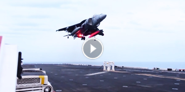 AV 8B Harrier Emergency Landing Without Nose Gear Amazing Display Of Skill