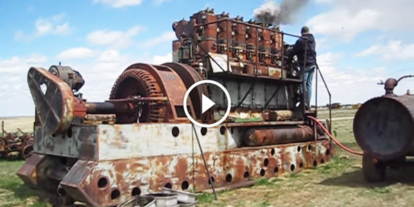 Enterprise DSG 36 Antique Diesel Engine First Fire up