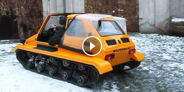 Fiat 126p snow tank