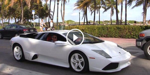 Bianco Isis Full White Lamborghini LP640 Start Up and Driving in Miami