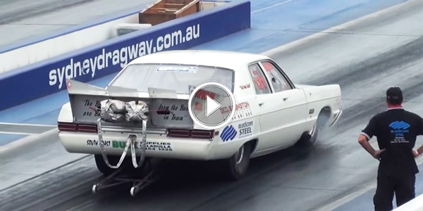 Blown Dodge Phoenix at Sydney Dragway