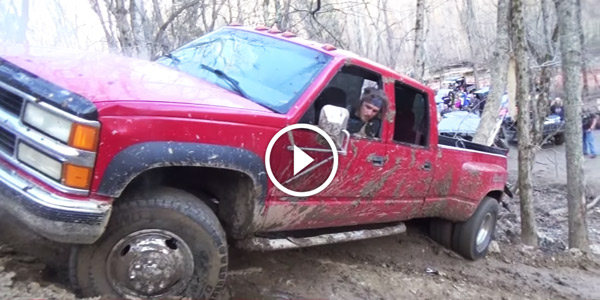 Chevy Dually Truck Like A Rock This Dually takes a steep beating