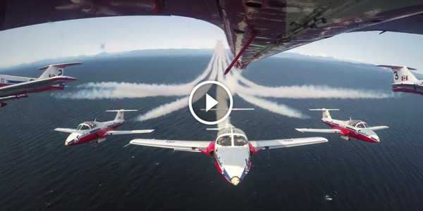 SNOWBIRDS PLANE Snowbirds TankCam