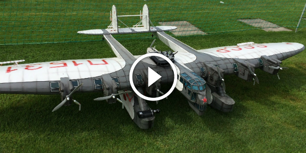 Have You Seen The USSR KALININ K 7 AIRCRAFT! A 20 FEET RC MODEL With 7 MOTORS Will REMIND You Of This MONSTER! 2