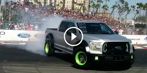 2015 Formula Drift Formula D Long Beach Vaughn Gittin Jr Drifts His Ford F150 Truck