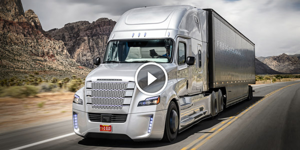 FUTURISTIC SELF DRIVING TRUCK Freightliner Inspiration Truck