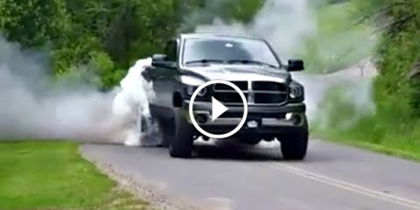 HUGE Cummins 3rd-5th Gear Burnout