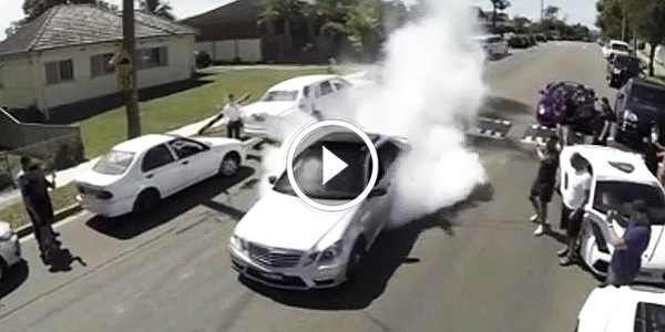 Queen Street Customs wedding burnout