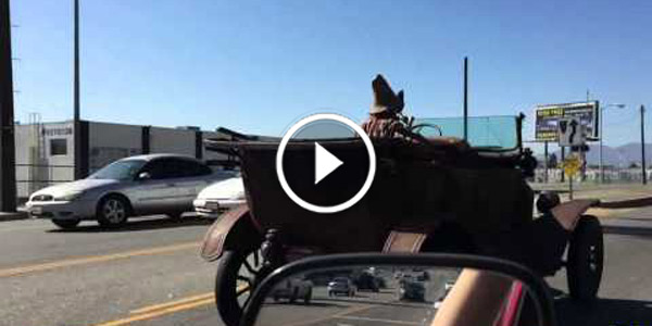 old timer on the streets of Beverly Hills antique