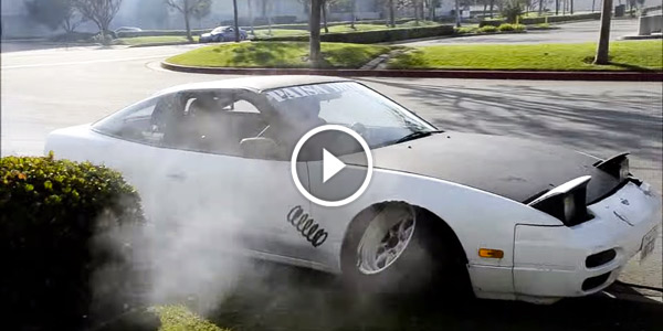 nissan 240sx Drift Gone wrong
