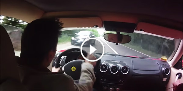 Ferrari test drive Almost FERRARI F430 Crash