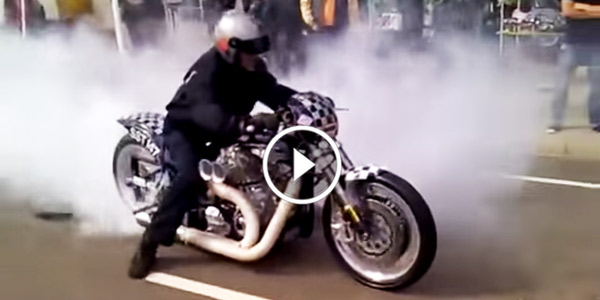 HARLEY DAVIDSON BURNOUT Show Off Fail