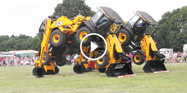 JCB Tractor Dancing J C Balls JCB DIGGER DANCE