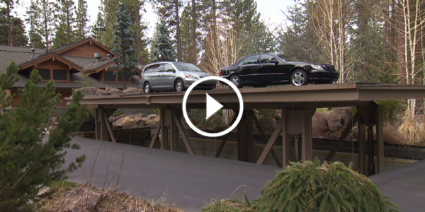 See the disappearing garage in action