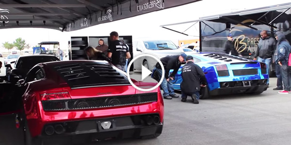 6000 HP OF LAMBO HORSEPOWER HITS THE HALF MILE