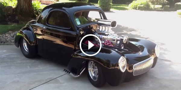 1000+ HORSEPOWER BLOWN EFI 41 Willys Coupe 11