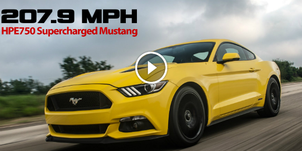 2015 Hennessey Ford MUSTANG HITS A TOP SPEED Of 207