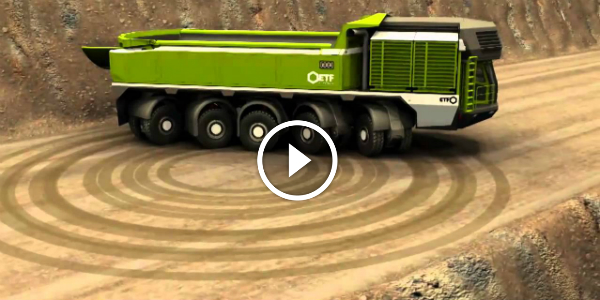 ETF MT240 Mining Truck Does A COMPLETE TURNING CIRCLE 11