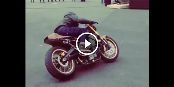 Cafe Racer Festival INCREDIBLE BIKE CONTROL While Making DONUTS stunts 64