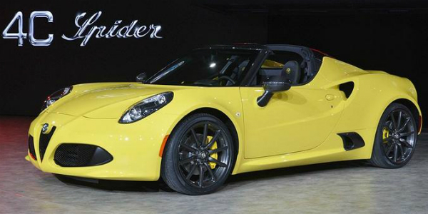 Starting Price For The 2015 ALFA ROMEO 4C Spider Is $65495 51