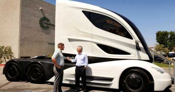 WALMART FUTURISTIC TRUCK Lightweight Environmentally Friendly 2