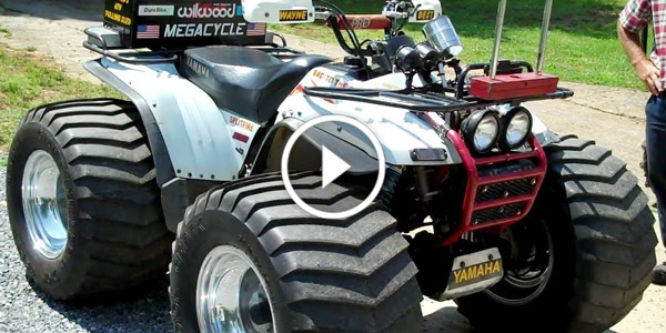 1995 Yamaha Wolverine Pulling ATV