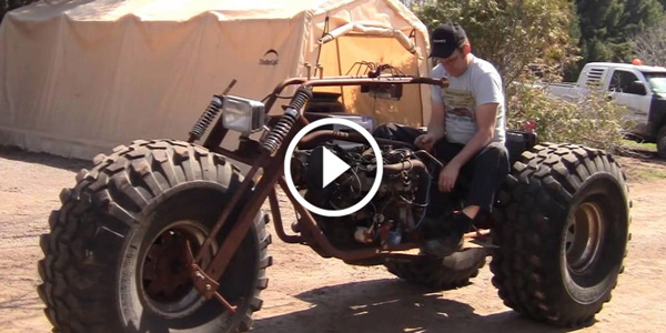 Black Widow Monster Trike test drive