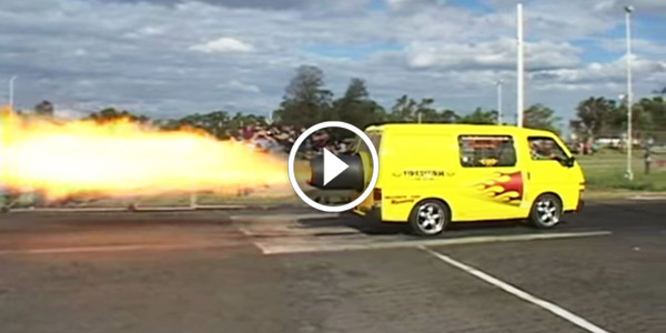 Jet Powered Van Fires Things Up