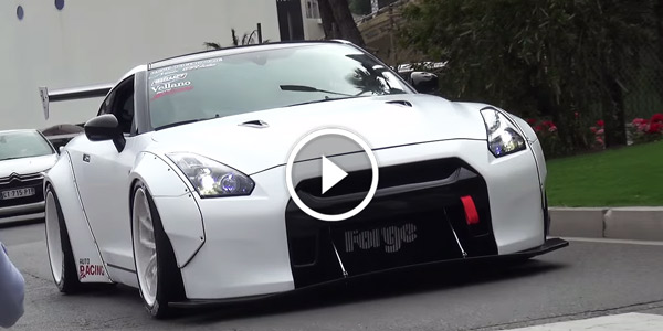 Liberty Walk Nissan GTR R35 with Akrapovic Exhaust