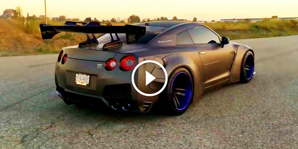 GTR BODY KIT Nissan GTR R35 Liberty Walk with ARMYTRIX Performance Exhaust