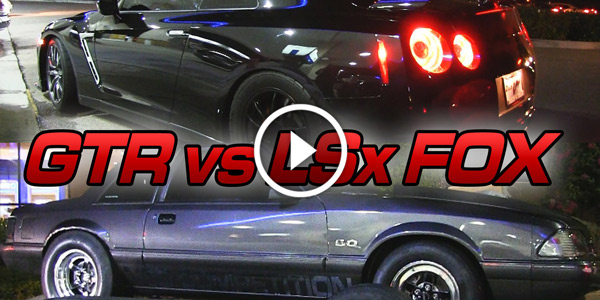 Nissan GTR vs Mustang LSx